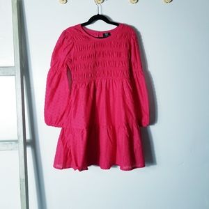 NWT ZAC GIRL'S RED TIERED DRESS SIZE MEDIUM